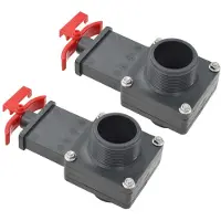 vidaXL Zwembadklep 2 st 1,5"