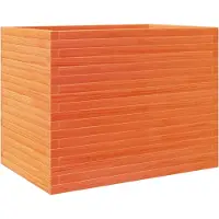 vidaXL Plantenbak 90x60x68,5 cm massief grenenhout wasbruin