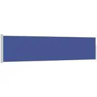 vidaXL Tuinscherm uittrekbaar 120x500 cm blauw