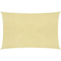 vidaXL Zonnezeil 160 g/m² 3x4,5 m HDPE beige