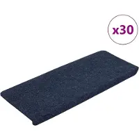 vidaXL Trapmatten zelfklevend 30 st 65x24,5x3,5 cm blauw