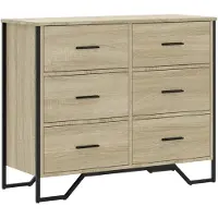 vidaXL Ladekast 91x35,5x74,5 cm bewerkt hout sonoma eikenkleurig