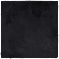 vidaXL Hoogpolig vloerkleed NAVARRA 160x160 cm polyester zwart