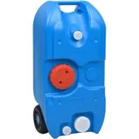vidaXL Watertank op wielen 40 L blauw