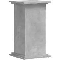 vidaXL Plantenstandaard 33x33x60 cm bewerkt hout betongrijs