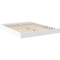 vidaXL Bedframe zonder matras 160x200 cm spaanplaat wit