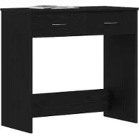 vidaXL Bureau Zwart Eiken Bewerkt hout 80 x 40 x 75 cm