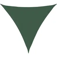 vidaXL Zonnescherm driehoekig 3,6x3,6x3,6 m oxford stof donkergroen