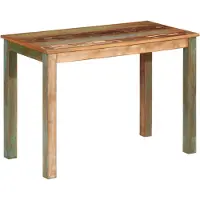 vidaXL Eettafel 110x55x76 cm gerecycled massief mangohout