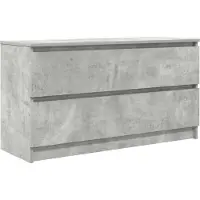 vidaXL Tv-meubel 100x35x54 cm bewerkt hout betongrijs