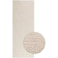 vidaXL Vloerkleed ZIZUR room binnen en buiten 80x200 cm jute look
