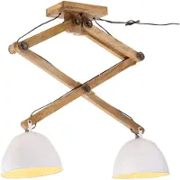vidaXL Plafondlamp 25 W E27 29x18x85 cm wit
