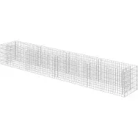 vidaXL Gabion plantenbak verhoogd 360x50x50 cm gegalvaniseerd staal