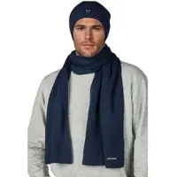 Jack & Jones Heren JACBOCHUM Muts- en sjaal set Blauw One Size Volwassenen 2-in-1 Winterset