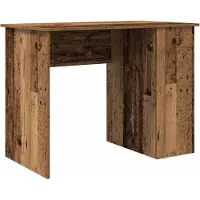 vidaXL Bureau 100x55x75 cm bewerkt hout oud houtkleurig