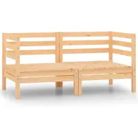 vidaXL Tuinhoekbanken 2 st massief grenenhout