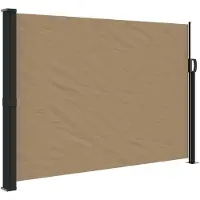 vidaXL Windscherm uittrekbaar 140x500 cm taupe