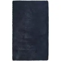 vidaXL Hoogpolig vloerkleed NAVARRA 60x100 cm polyester marineblauw
