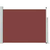 vidaXL Tuinscherm uittrekbaar 140x500 cm bruin