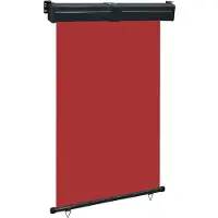 vidaXL Balkonscherm 125x250 cm rood