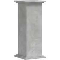 vidaXL Plantenstandaard 33x33x80 cm bewerkt hout betongrijs