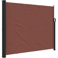 vidaXL Windscherm uittrekbaar 160x600 cm bruin