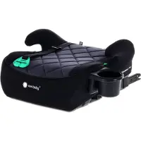Sun baby LittleNest Pro - Zitverhoger met ISOFIX - 125–150 cm, montage-indicator, armsteunen, bekerhouder, montage in rijrichting - Stoelverhoger - Zitverhoger - Autozitje - Zwart