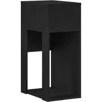 vidaXL Computertorenstandaard met lade 30x44x74 cm zwart