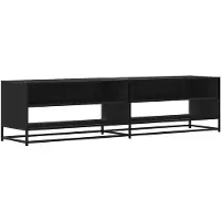 vidaXL Tv-meubel 180,5x40x46 cm bewerkt hout zwart