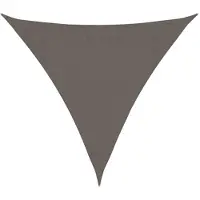 vidaXL Zonnescherm antraciet driehoekig 3,6x3,6x3,6 m HDPE
