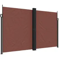 vidaXL Windscherm uittrekbaar 200x1000 cm bruin