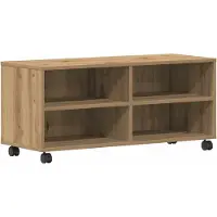 vidaXL TV Kast 90 x 35 x 40.5 cm Bruin Bewerkt hout