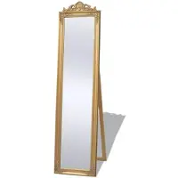 vidaXL Vrijstaande spiegel Barok 160x40cm goud
