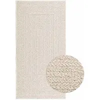 vidaXL Vloerkleed ZIZUR room binnen en buiten 80x150 cm jute look