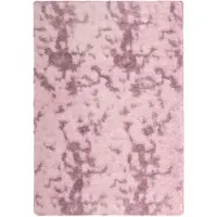 vidaXL Hoogpolig vloerkleed NAVARRA 160x230 cm polyester stoffig roze