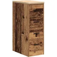 vidaXL Garagekast 30x51x85 cm massief grenenhout oud hout