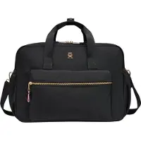 Tommy Hilfiger Tas 'TH Monogram Plaque Changing' zwart