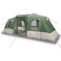 vidaXL Tunneltent voor 4 personen, groen, waterdicht