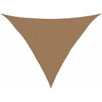 vidaXL Zonnezeil 160 g/m² 2,5x2,5x3,5 m HDPE taupe
