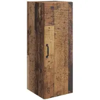 vidaXL Wandkast Oud hout 33 x 34,5 x 90 cm Bewerkt hout