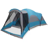 vidaXL Tunneltent voor gezin 8-persoons waterdicht blauw