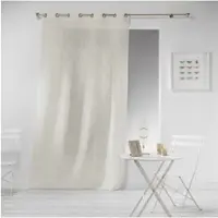Wicotex Gordijnen-Kant en klaar- met ringen 140x240cm linnen effect design polyester haltona naturel
