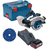 Bosch GKS 18V-57-2 GX Professional accu-cirkelzaag 18 V 165 mm borstelloos + 1x accu 4,0 Ah + oplader + L-Boxx