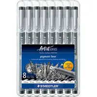 Staedtler - Artist Series - pigment liner - box 8 st