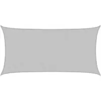 vidaXL Zonnezeil 3,5x2 m 100% polyester oxford lichtgrijs