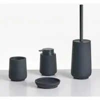 Beliani SUCHES - Badkameraccessoireset - Zwart - Polyresin