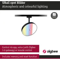 Paulmann 230V-railsysteem lamp URail 7.5 W LED Zwart (mat)