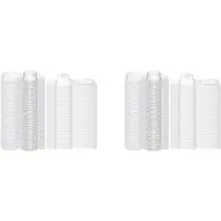 Exogio 200 Stuks Wax Melt Mallen Doorzichtige Lege Plastic Wax Melt Clamshells Container Mallen PET Enkele Kubus 1 Oz Kaars Mallen