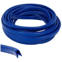 Jojomino 32,8 Ft (9,9 Meter) Lange Beschermstrip voor Veiligheidshelmen, Gemaakt van PVC-Materiaal voor Verbeterde Helmbescherming, Blauw