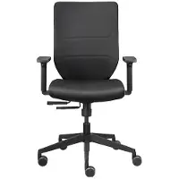 Dauphin bureaustoel to-sync work comfort, met armleuningen, synchroonmechanisme, gestoffeerde comfortzitting, zwart/zwart